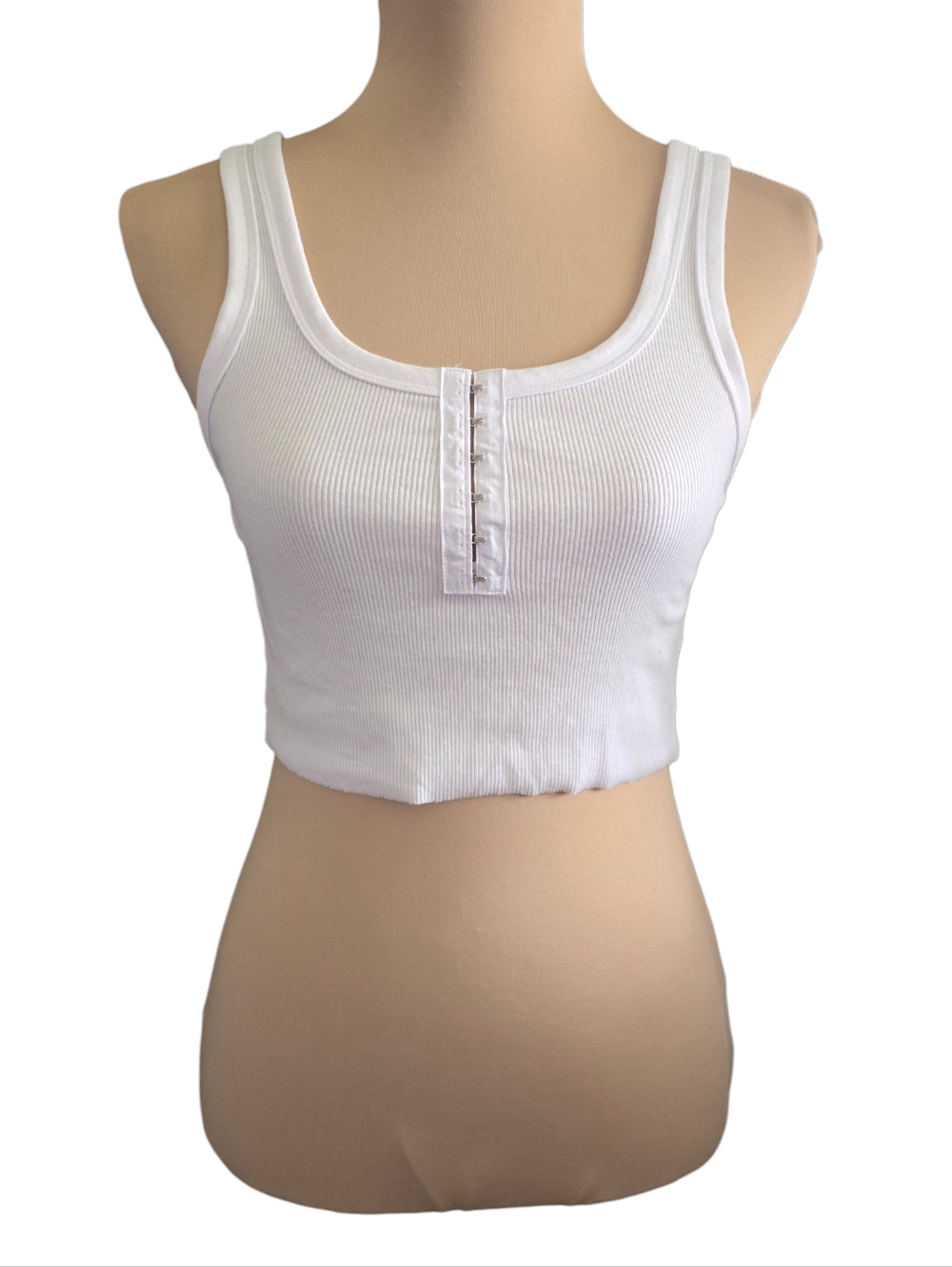 Women's Aerie White Crop Tank - Small